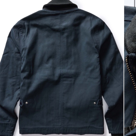 Taylor Stitch Deck Jacket Dark Navy Dry Wax Utility Jacket 42 - Picture 3 of 8